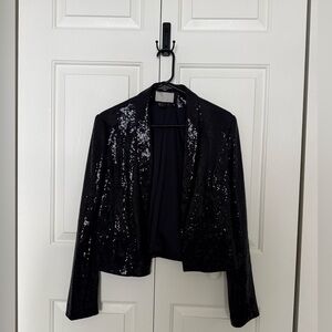 H&M Navy Sequin Blazer Size 12